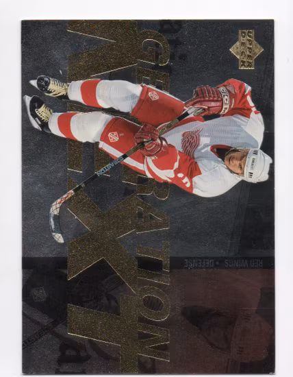 1996-97 Upper Deck Generation Next #X22 Anders Eriksson Niklas Lidstrom (15-B12-REDWINGS)