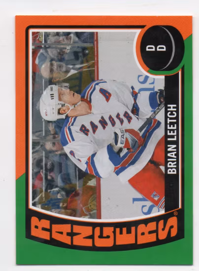 2014-15 O-Pee-Chee Stickers #ST93 Brian Leetch (10-B12-RANGERS)