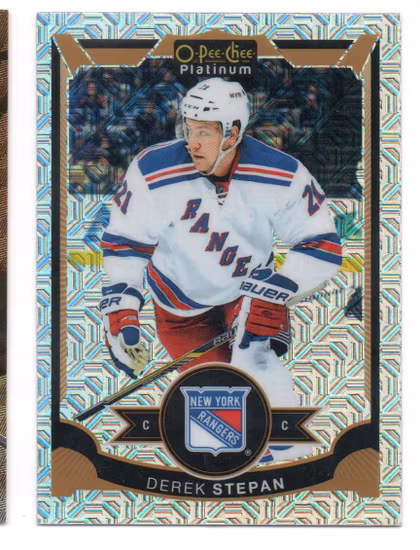 2015-16 O-Pee-Chee Platinum Traxx #16 Derek Stepan (10-B12-RANGERS)