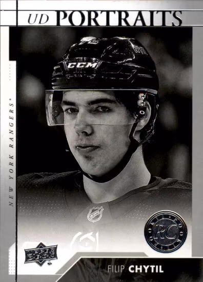 2017-18 Upper Deck UD Portraits #P105 Filip Chytil (15-B7-RANGERS)