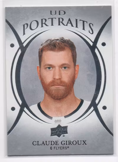 2018-19 Upper Deck UD Portraits #P28 Claude Giroux (10-B12-FLYERS)