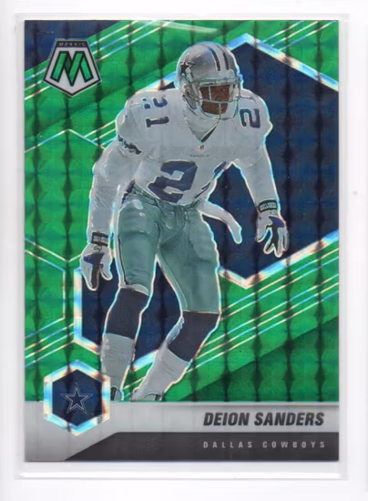 2021 Panini Mosaic Mosaic Green #63 Deion Sanders (20-B7-NFLCOWBOYS)