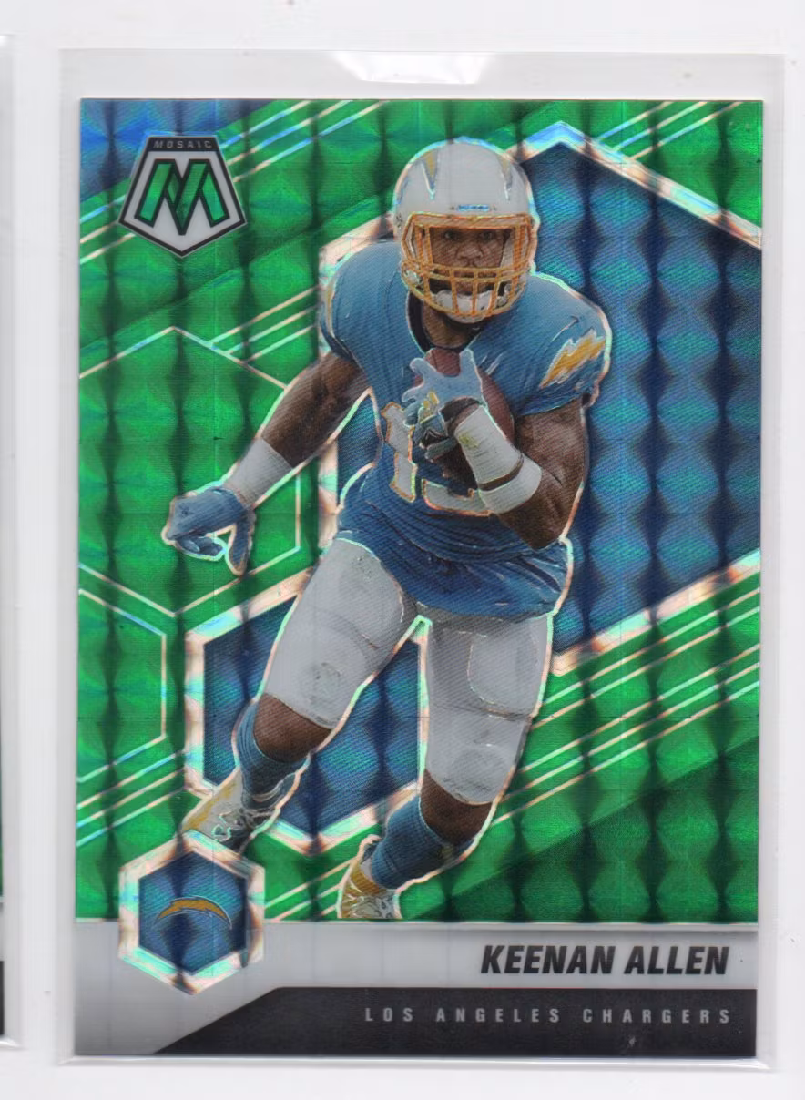 2021 Panini Mosaic Mosaic Green #113 Keenan Allen (15-C5-NFLCHARGERS)