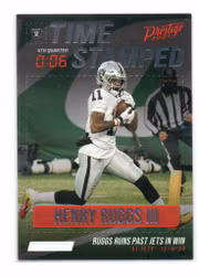 2021 Prestige Time Stamped #13 Henry Ruggs III (10-B7-NFLRAIDERS)