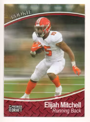 2021 SAGE HIT Red #105 Elijah Mitchell (10-B7-NFL49ERS)