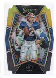 2021 Select Prizm Black and Gold Die Cut #141 Jim Kelly (20-C5-NFLBILLS)