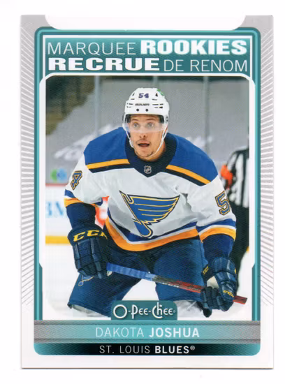 2021-22 O-Pee-Chee #516 Dakota Joshua RC (10-B7-BLUES)