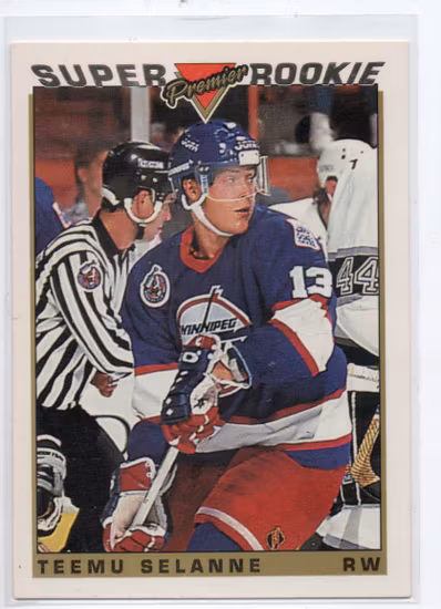 1993-94 Topps Premier Gold #130 Teemu Selanne SR (20-C8-NHLJETS)