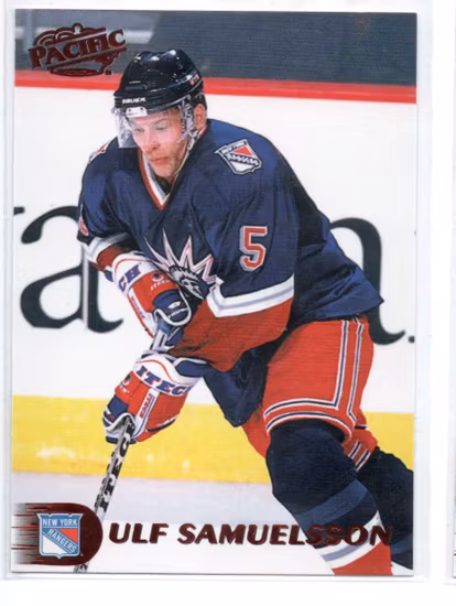 1998-99 Pacific Red #299 Ulf Samuelsson (15-C10-RANGERS)