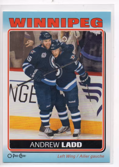 2012-13 O-Pee-Chee Stickers #S97 Andrew Ladd (10-C3-NHLJETS)