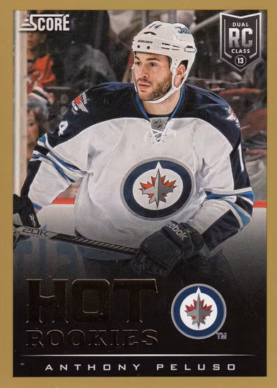 2013-14 Score Gold #602 Anthony Peluso HR (10-C3-NHLJETS)