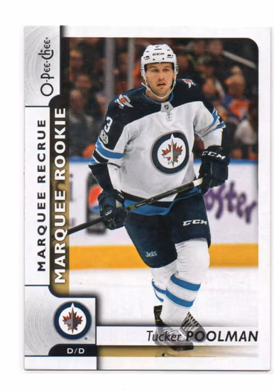 2017-18 O-Pee-Chee #621 Tucker Poolman RC (12-C3-NHLJETS)