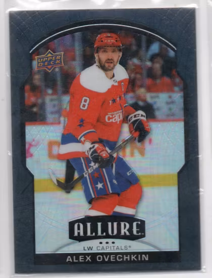 2020-21 Upper Deck Allure Black Rainbow #1 Alex Ovechkin (60-C9-CAPITALS)