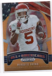 2020 Panini Prizm Draft Picks Prizms Neon Orange #30 Marquise Brown AA (15-C9-NFLCARDINALS)