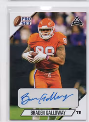 2021 Leaf Pro Set College Autographs #PSBG1 Braden Galloway (25-C10-NFLOTHERS)