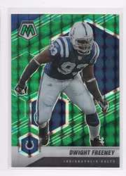 2021 Panini Mosaic Mosaic Green #92 Dwight Freeney (20-C4-NFLCOLTS)