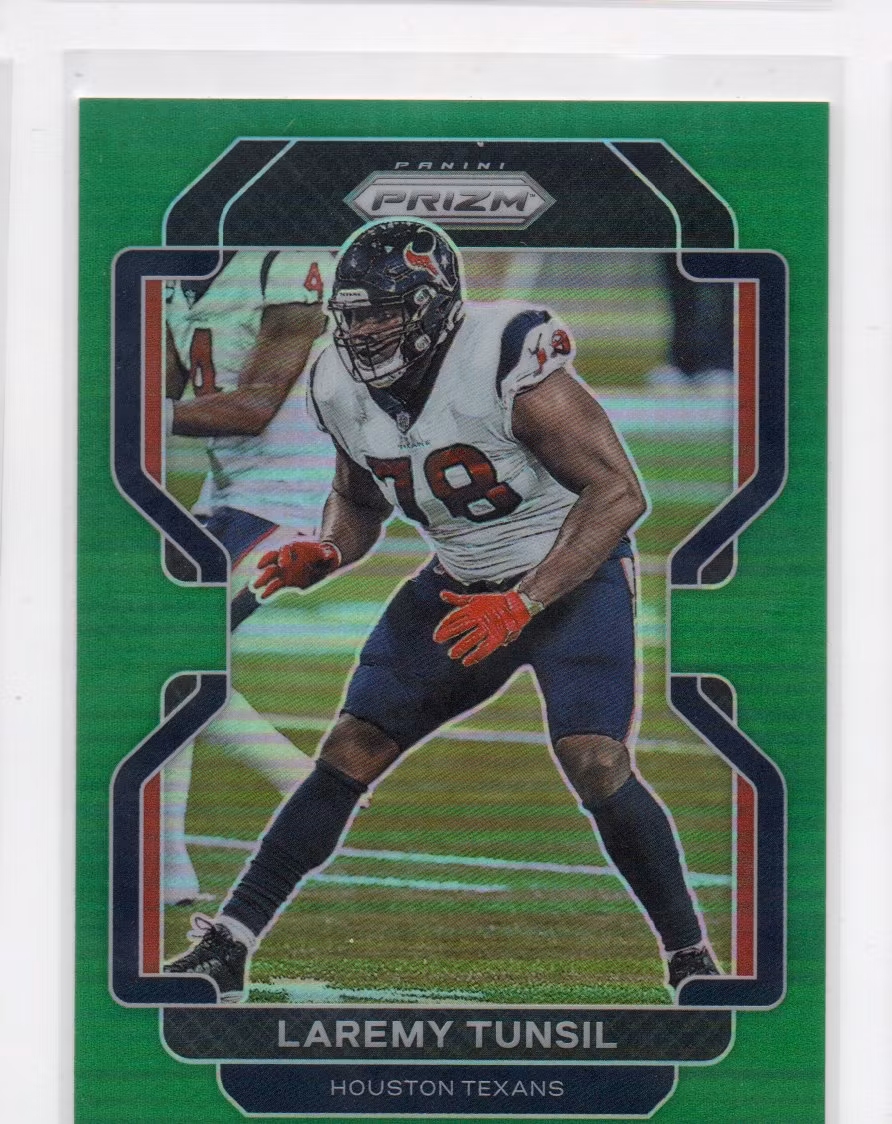 2021 Panini Prizm Prizms Green #34 Laremy Tunsil (20-C4-NFLTEXANS)