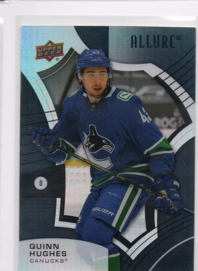 2021-22 Upper Deck Allure Black Rainbow #45 Quinn Hughes (40-C4-CANUCKS)