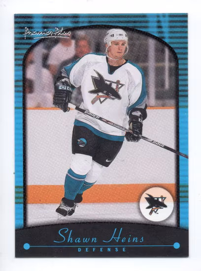 2000-01 Topps Premier Plus #91 Shawn Heins (5-C12-SHARKS)