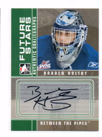 2008-09 Between The Pipes Autographs #ABH Braden Holtby (200-C12-CAPITALS)