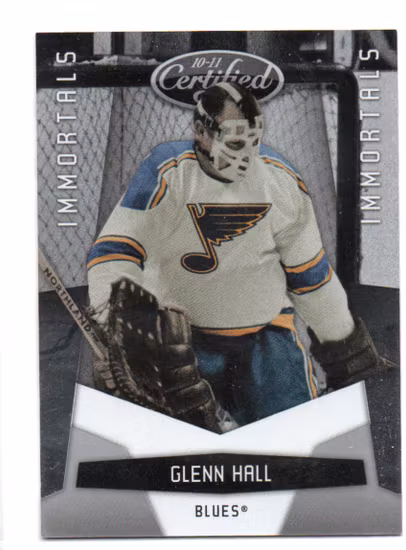 2010-11 Certified #167 Glenn Hall (20-C13-BLUES)