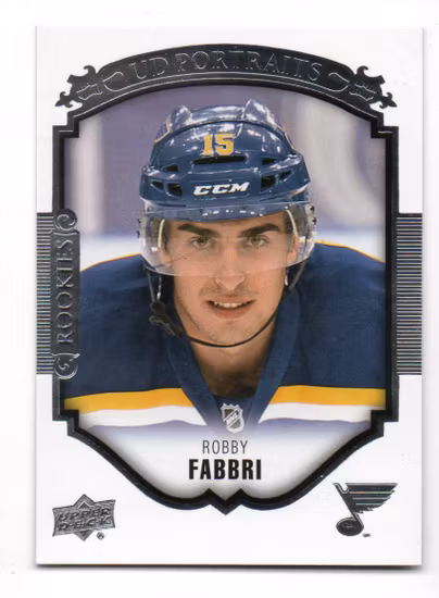 2015-16 Upper Deck UD Portraits #P105 Robby Fabbri (15-C13-BLUES)