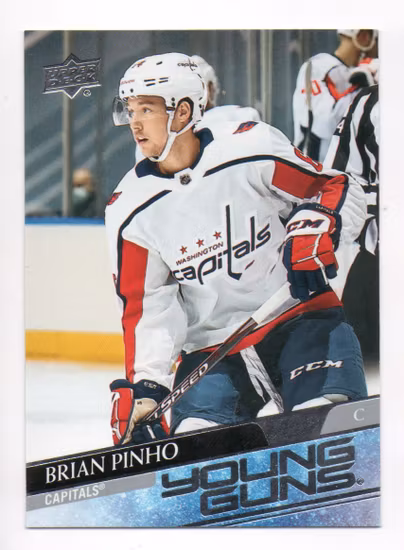 2020-21 Upper Deck #475 Brian Pinho YG RC (25-C15-CAPITALS)