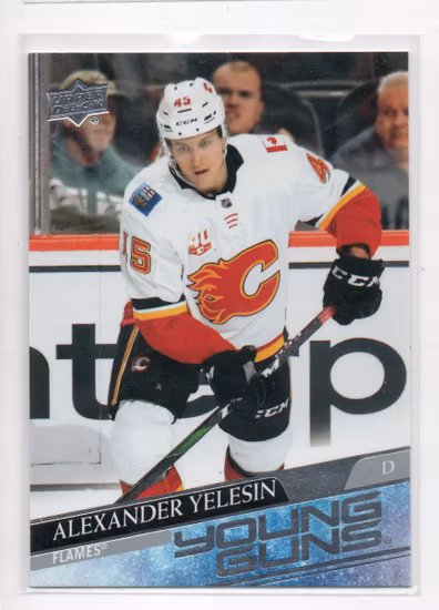 2020-21 Upper Deck #488 Alexander Yelesin YG RC (25-C12-FLAMES)