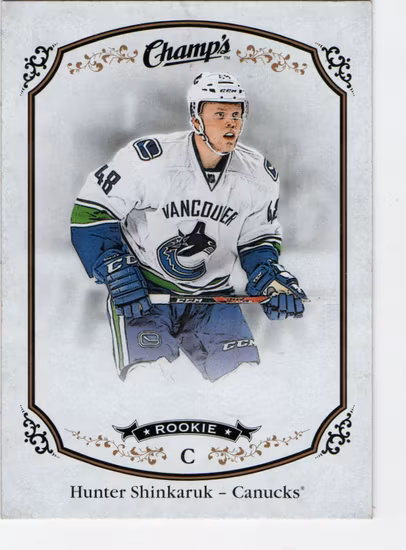 2015-16 Upper Deck Champ's #175 Hunter Shinkaruk RC (15-D2-CANUCKS)