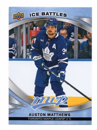 2023-24 Upper Deck MVP Ice Battles #53 Auston Matthews (20-C7-MAPLELEAFS)
