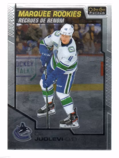 2020-21 O-Pee-Chee Platinum #189 Olli Juolevi RC (12-D4-CANUCKS)
