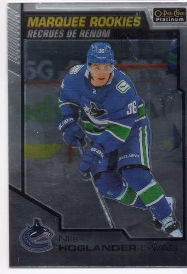 2020-21 O-Pee-Chee Platinum #194 Nils Hoglander RC (12-D4-CANUCKS)