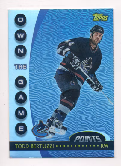 2002-03 Topps Own The Game #OTG3 Todd Bertuzzi (10-Q1-CANUCKS)