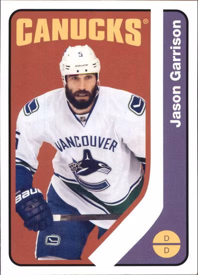 2014-15 O-Pee-Chee Retro #395 Jason Garrison (10-Q1-CANUCKS)
