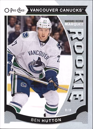 2015-16 O-Pee-Chee Update #U19 Ben Hutton (10-Q1-CANUCKS)