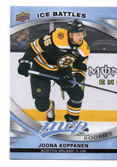 2023-24 Upper Deck MVP #224 Joona Koppanen SP RC (15-Q12-BRUINS)