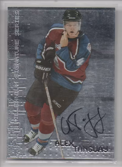 1999-00 BAP Millennium Autographs #73 Alex Tanguay (40-Q13-AVALANCHE)