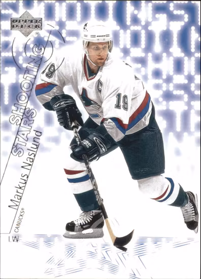 2001-02 Upper Deck Shooting Stars #SS18 Markus Naslund (10-Q14-CANUCKS)