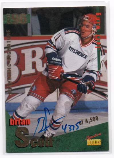 1996 Signature Rookies Autographs #24 Brian Scott (20-C6-NHLOTHERS)