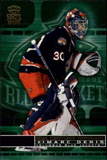2000-01 Crown Royale 21st Century Rookies #8 Marc Denis (10-C6-BLUEJACKETS)
