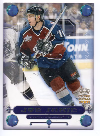 2000-01 Crown Royale Jewels of the Crown #10 Joe Sakic (12-C13-AVALANCHE)