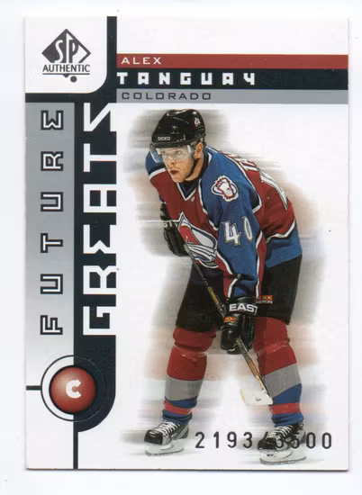 2001-02 SP Authentic #116 Alex Tanguay FG (15-C6-AVALANCHE)
