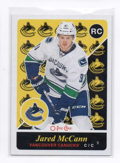 2015-16 O-Pee-Chee Update Retro #U32 Jared McCann (12-Q9-CANUCKS)
