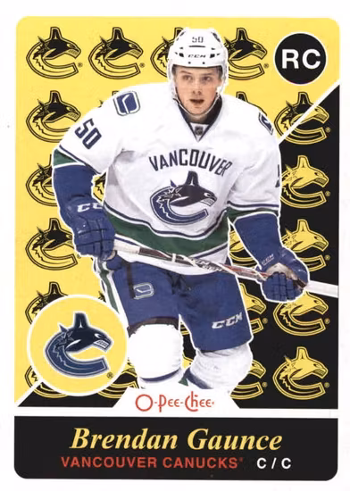 2015-16 O-Pee-Chee Update Retro #U39 Brendan Gaunce (15-Q5-CANUCKS)