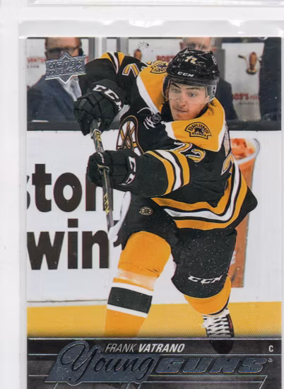 2015-16 Upper Deck #455 Frank Vatrano YG RC (30-Q14-BRUINS)