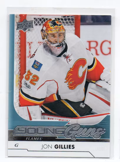 2017-18 Upper Deck #206 Jon Gillies YG RC (30-C13-FLAMES)