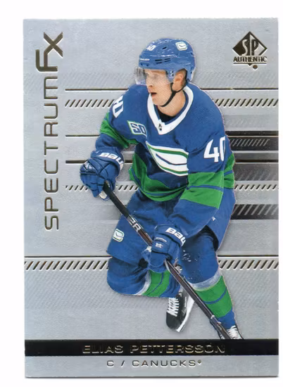 2019-20 SP Authentic Spectrum FX #S40 Elias Pettersson (20-Q13-CANUCKS)