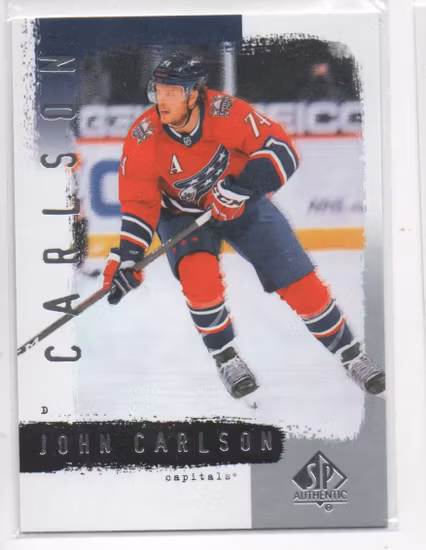 2020-21 SP Authentic '00-01 Retro #R23 John Carlson (15-C1-CAPITALS)