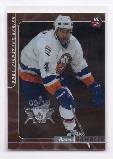 2000-01 BAP Signature Series Toronto Spring Expo Bronze #197 Roman Hamrlik (100-B6-ISLANDERS)