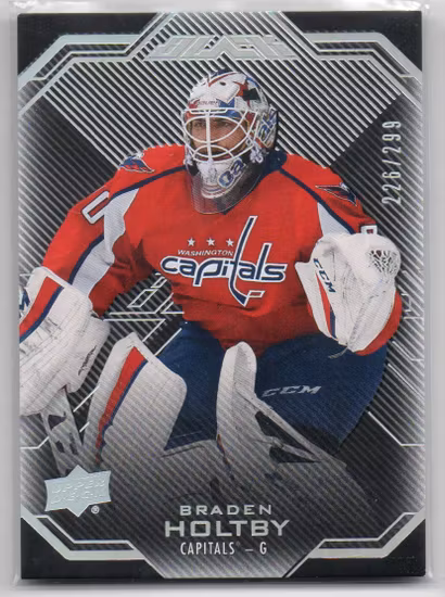 2016-17 UD Black #29 Braden Holtby (60-R2-CAPITALS)
